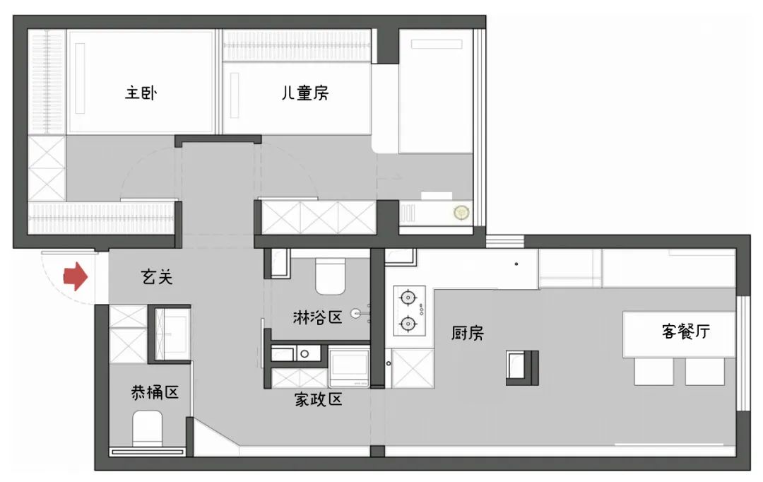 小戶型大逆襲! 影院級主臥、城堡兒童房，一家四口全住下 『說在前面』