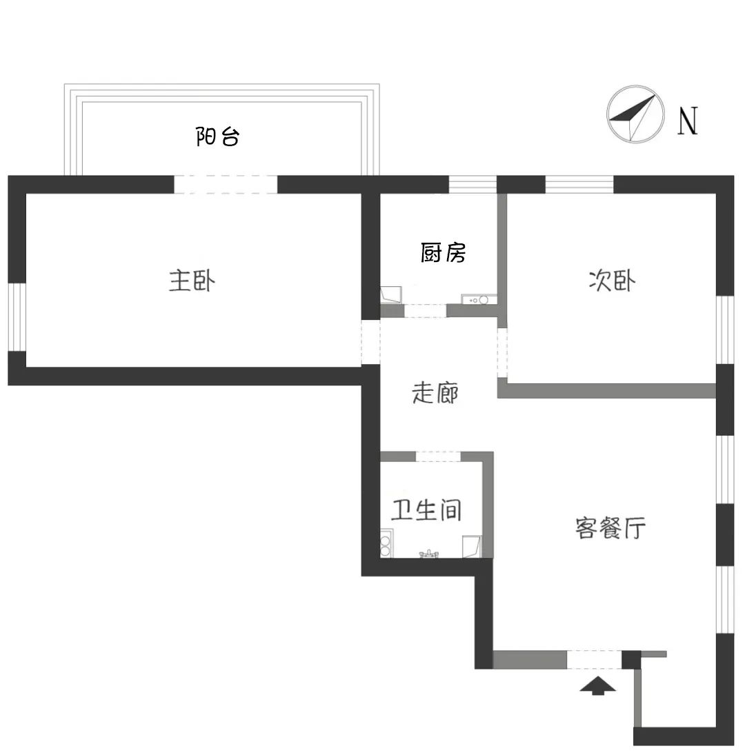 舊房改造教科書丨“角落潮設(shè)計(jì)”，書房、餐吧全部安排