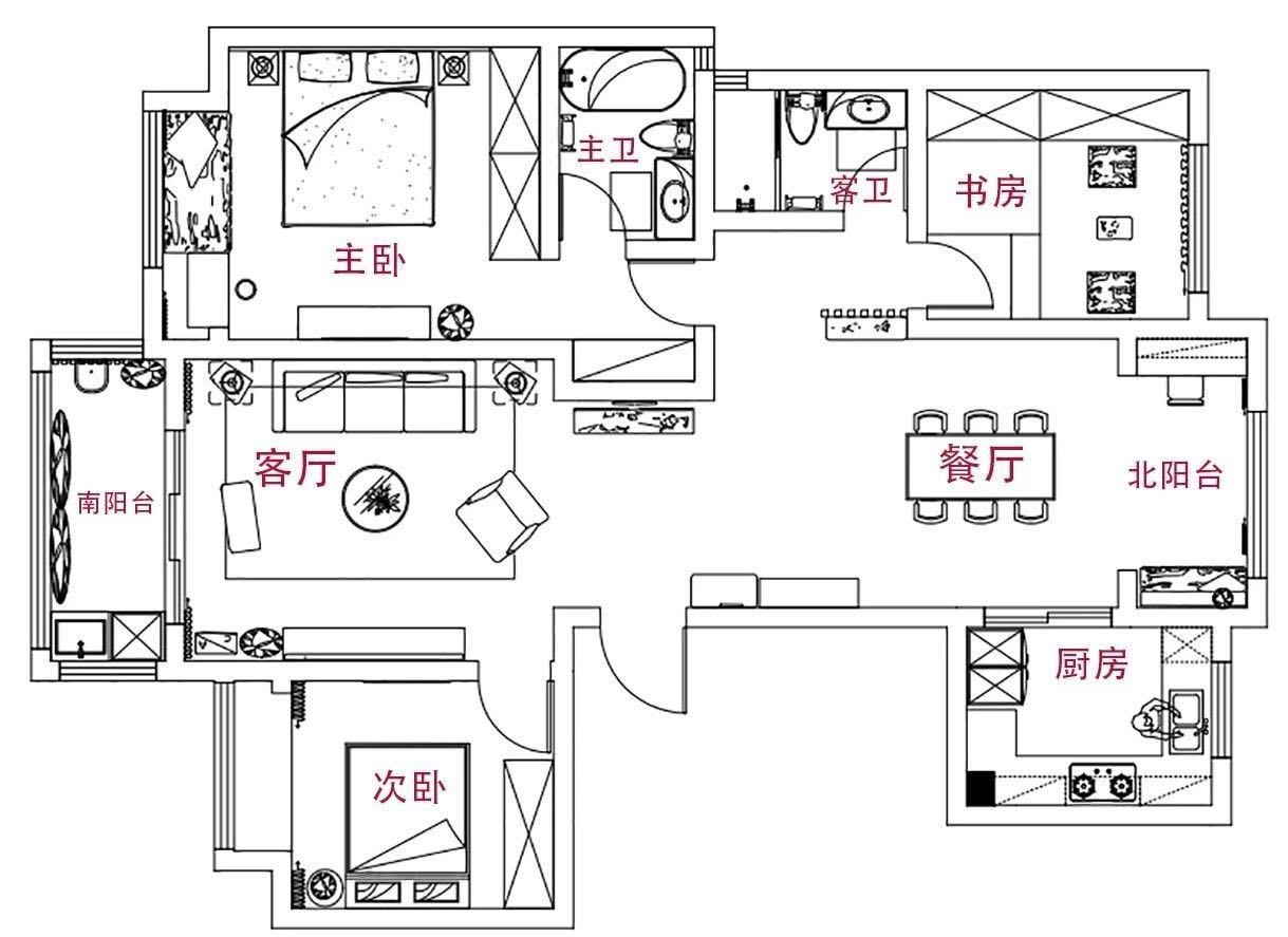 「意境玄關、月洞門」打造美得不像話的125㎡MUJI韻味宅