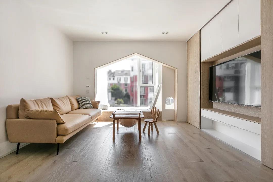 110㎡樹屋親子宅，定制收納柜，空間多到用不完！