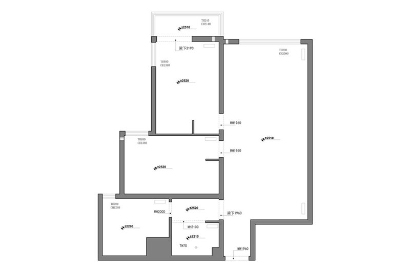 90㎡三代同堂之家，利用餐廳2㎡增加1間房！