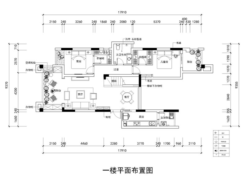 三代同堂的別墅設計，室內優雅沉穩，打造閑適的美式天倫空間！